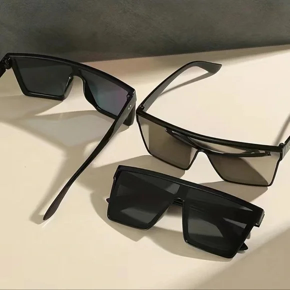 3 pairs of stylish square sunglasses - Picture 3 of 3